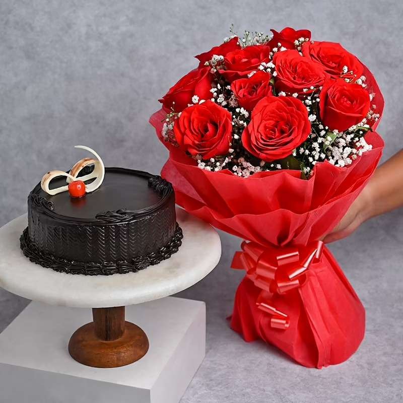 flowers and tasty cakes