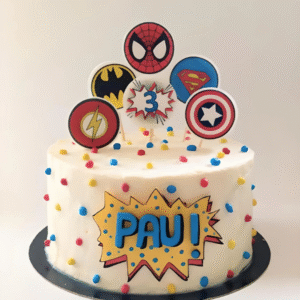 Superhero Theme Cake